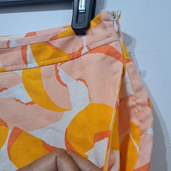 Kate Spade New York Linen Blend Boho Plain Weave Wide Leg Size 4 Multi- Color - Picture 12 of 16